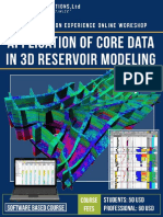 Application of Core Data Recervoir Modeling