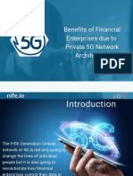 Benefits of Financial Enterprises Due To Private 5G Network Architecture