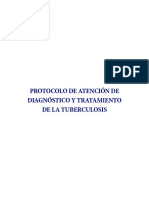 Protocolo de Atención de Diagnóstico Y Tratamiento de La Tuberculosis