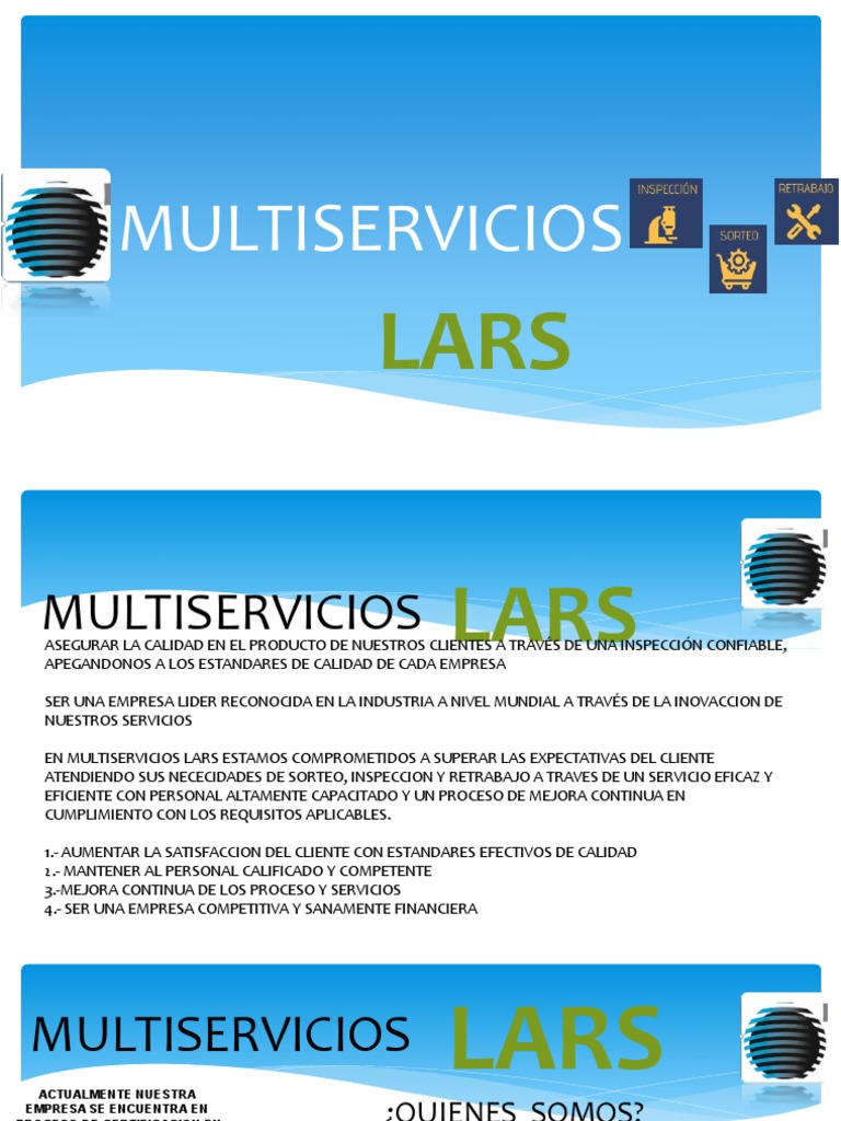 Multiservicios Lars.2 | PDF | Calidad (comercial) | Business