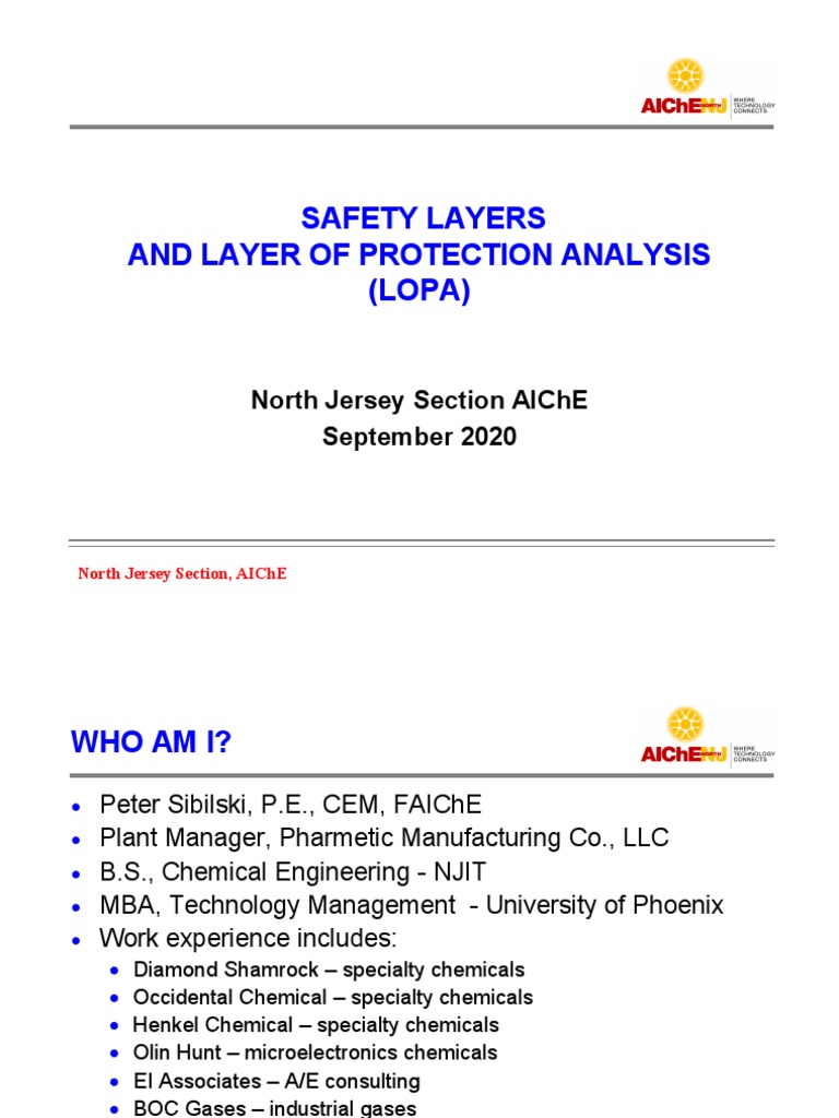 Safety Layers and Safety Protection AnalysisLopa PDF Physical