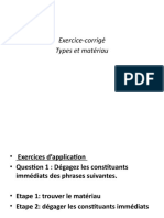 Exercices-Corrigé Types Et Matériau