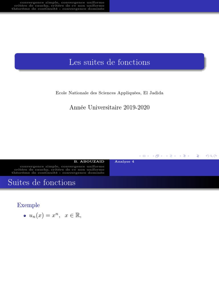 Théorème de convergence dominée PDF Limite (mathématiques — free download