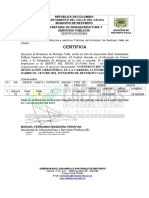 Certificado de Disposicion Final