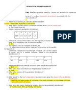 Statistics and Probability