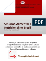 Situação Alimentar e Nutricional No Brasil: Professora Esp. Cibelle Carvalho
