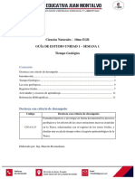 Ciencias Naturales - 10mo EGB Guía de Estudio Unidad 1 - Semana 1 Tiempo Geológico