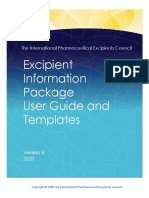 Excipients Information Package