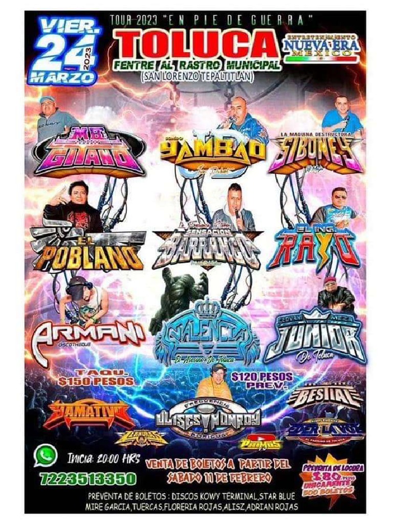 Programa Eventos Sonideros 2023 PDF