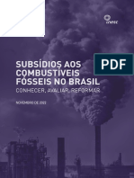 Subsídios aos combustíveis fósseis no Brasil totalizaram R$ 118 bilhões em 2021