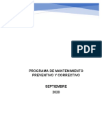 Programa de Mantenimiento Preventivo y Correctivo