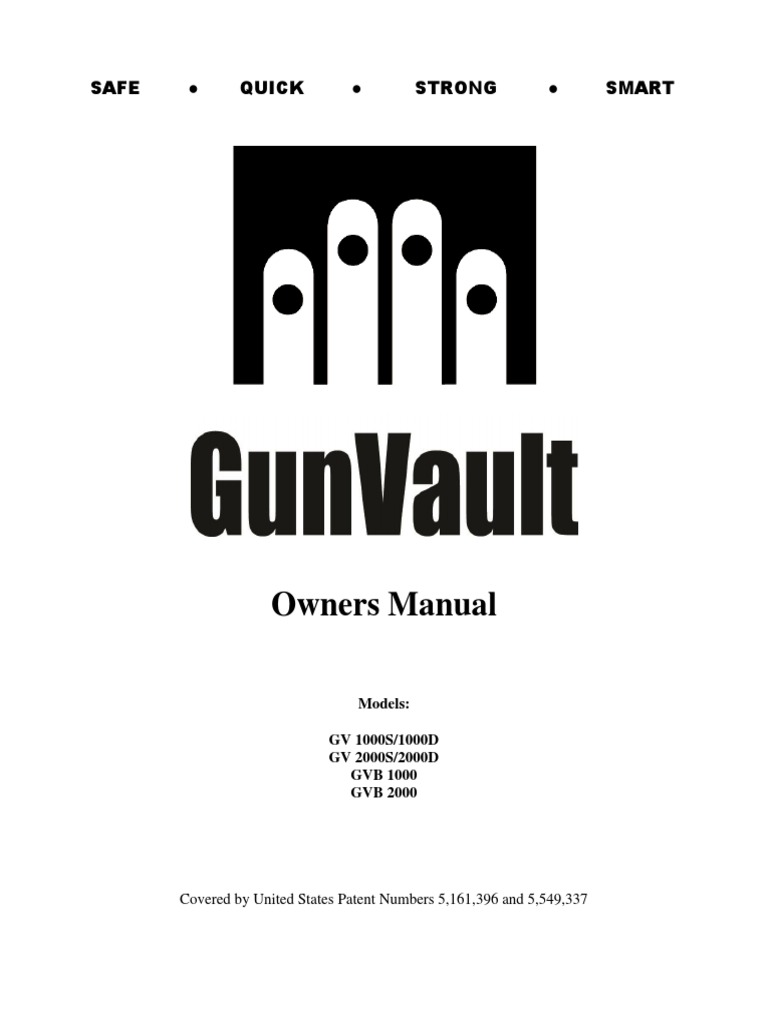 Gun Vault GV 10002000 PDF Implied Warranty Power Supply