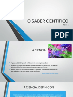 Tema 2. o Saber Científico