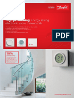 High performing, energy saving electronic room thermostats RET1000 and RET2000