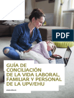 Guía de Conciliación de La Vida Laboral, Familiar y Personal de La Upv/ehu