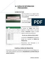 Manual Carga de Informacion Preciadores