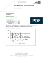 UNIDAD 2. Planificación Del Aprovisionamiento: Actividad Propuesta 2.1