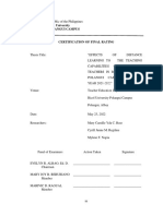 Certification For Final Rating PDF