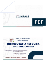 Tipos Estudos Epidemiológicos