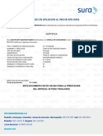 17 - Certificado de Afilicacion de EPS