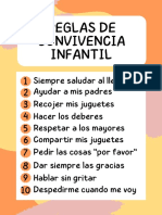 Documento A4 Reglas de Convivencia Infantil Minimalista Pastel PDF