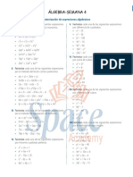 Álgebra-Semana 4: Factorización de Expresiones Algebraicas