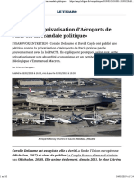 Privatisation de Aeroports de Paris (Figaro)