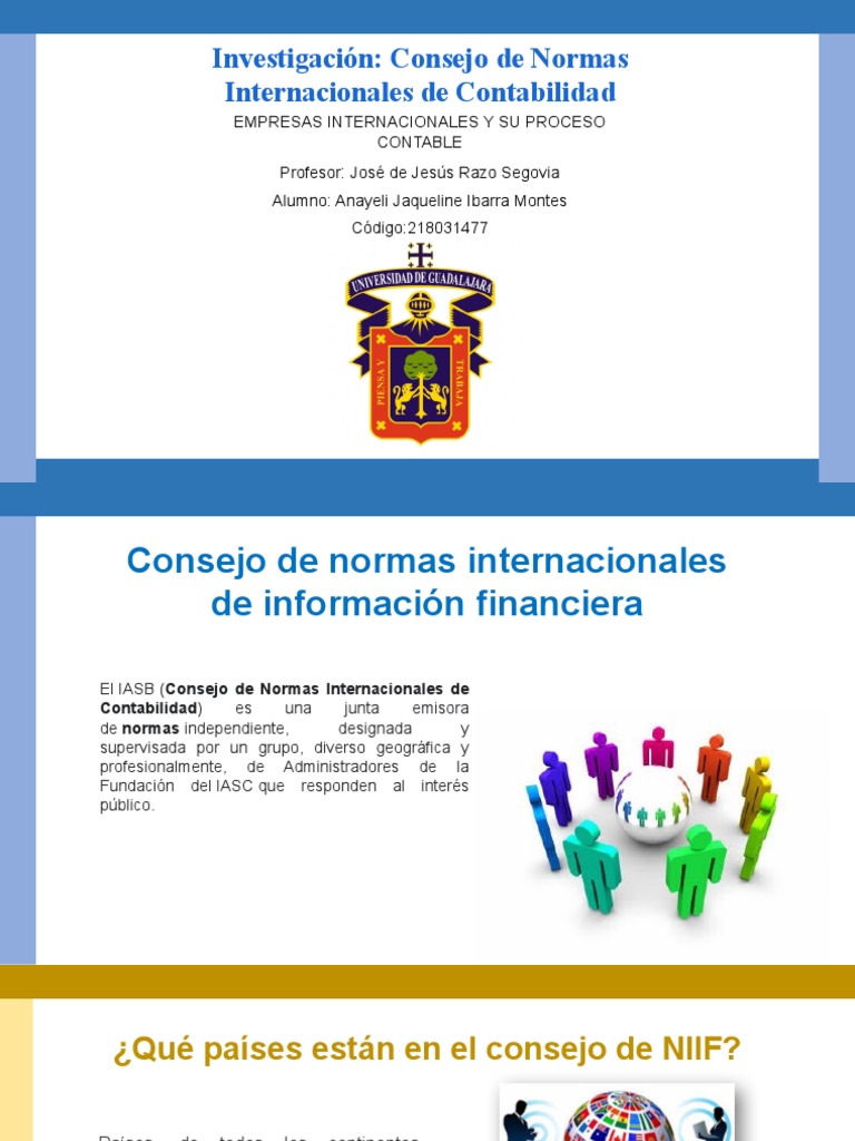 El Consejo de Normas Internacionales de Contabilidad y su función en la