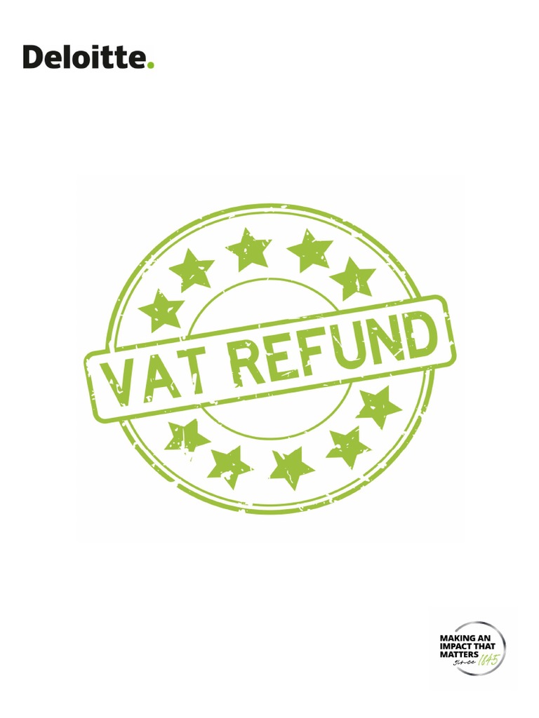 Deloitte GTCE VAT Refund Guide 2022 PDF Value Added Tax Invoice