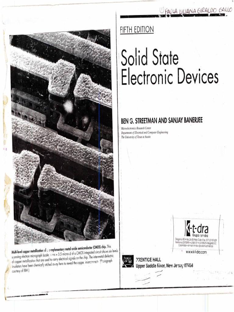 Solid State Electronic Devices PDF
