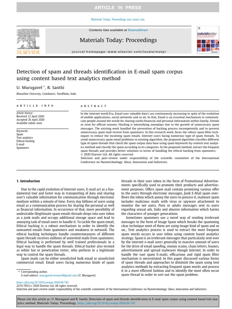 Email Spam Pdf Download Free Pdf Email Spam Spamming