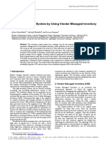 Inventory Control System by Using Vendor Managed Inventory