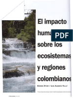 IMPACTO HUMANO ECOSISTEMAS Y REGIONES COLOMBIANAS - Etter & Villa 2006 - Revista Javeriana