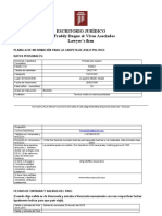 Planilla de Datos para Asilo Politico