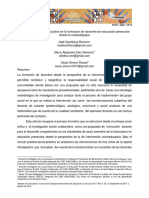 La Intervencion Socioeducativa en La Formacion de Docentes de Educacion-Preescolar Desde La Coopedagogia PDF