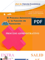 Proceso Administrativo y La Función de La Planeación