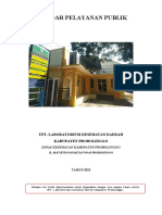 Standar Pelayanan Publik UPT Laboratorium Kesehatan Probolinggo 2023