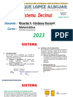 SEMANA 2 - Clase 3 - SISTEMA DECIMAL - 16-01-23