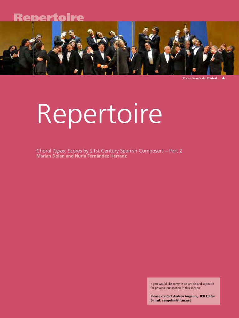 Choral Tapas Scores by 21st Century Spanish Composers, Part 2