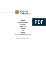 Gestion Empresarial: Nombre: Jhon Eduardo Aponte Matricula: 21-Sisn-2-024 Sección: 511 Materia