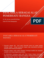 PANCASILA Sebagai Alat Pemersatu Bangsa