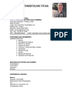 Curriculum Vitae: Informacion Personal