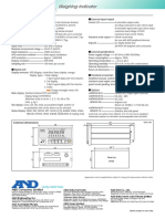 Specifications: Analog Unit External Input/output