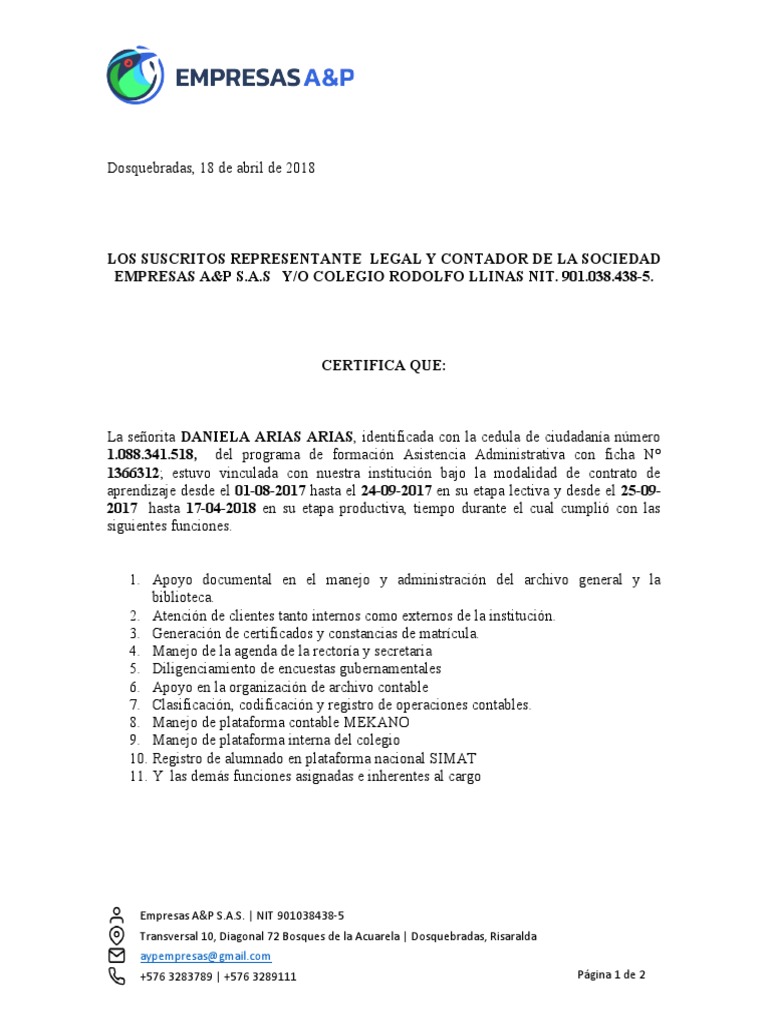 Certificacion Sena PDF Contador
