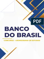Concurso Banco do Brasil 2023 - Cronograma de Estudos