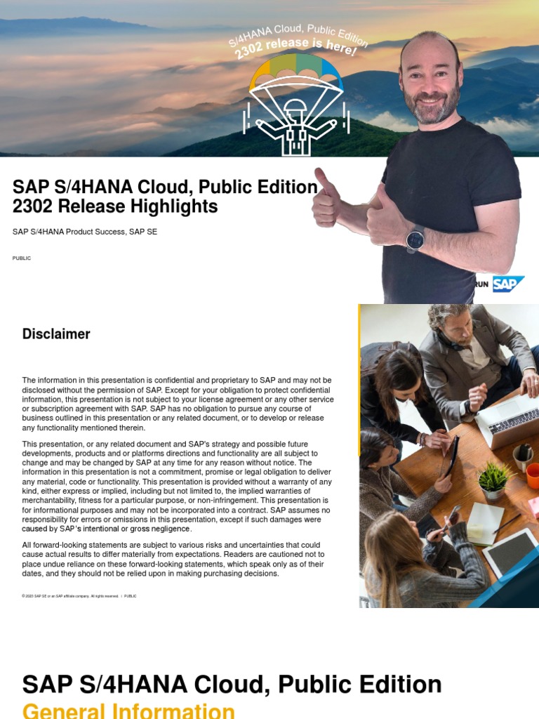 Transforme seu negócio com SAP S/4HANA Cloud, public edition