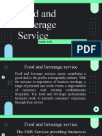 Food and Beverage Service