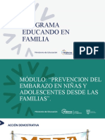 Taller para Padres Embarazo en Niñas y Adolescentes Desde Las Familias