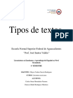 Tipos de Texto