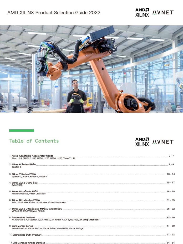 Xilinx Product Selection Guide 2021 EN PDF PDF Field